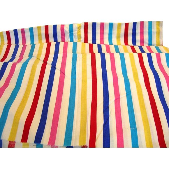 Rainbow Striped Upholstery Fabric, 5 Yards - Picture 2 of 3